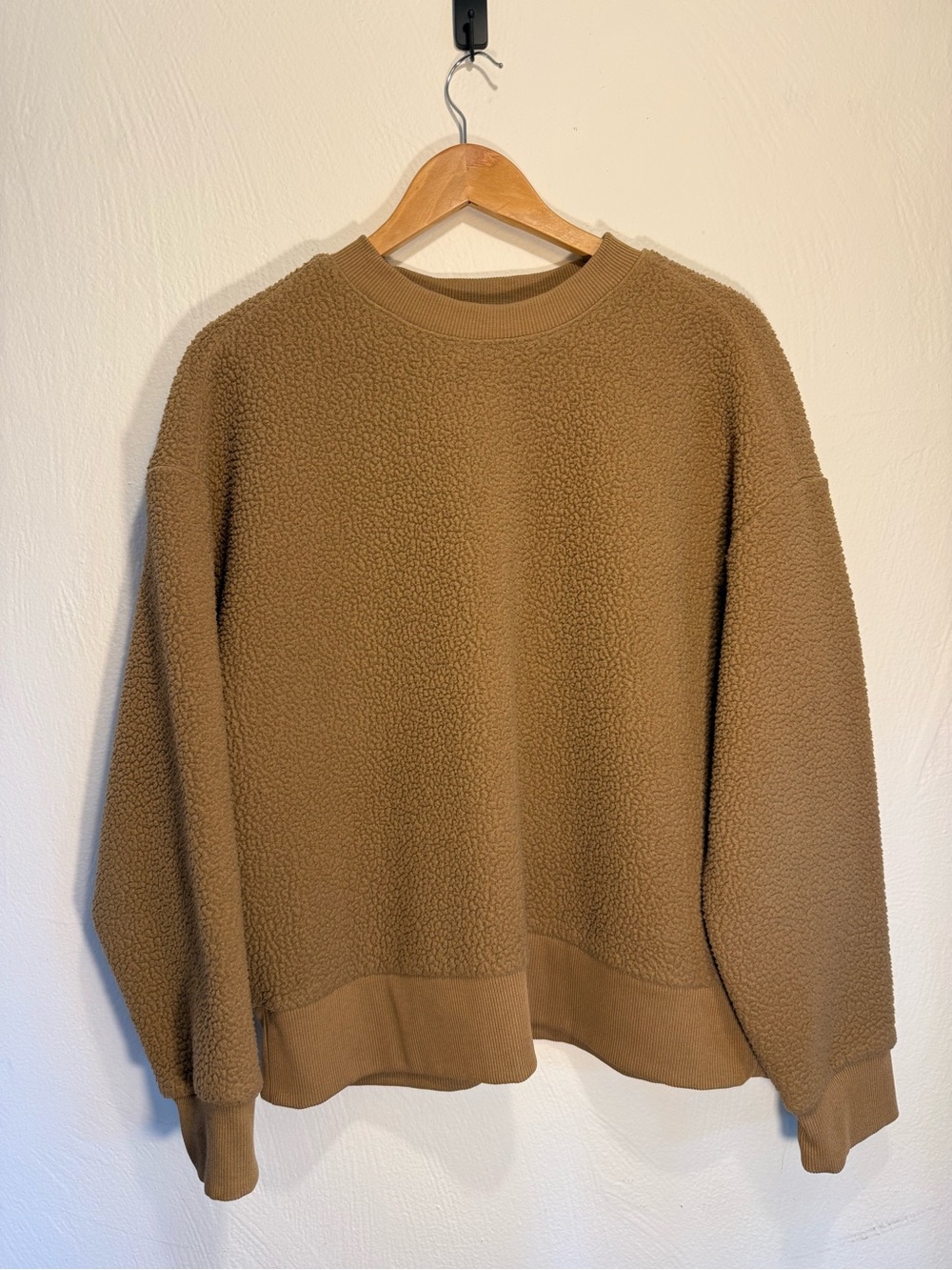 Everlane The ReNew Fleece Raglan Sweatshirt - Camel
